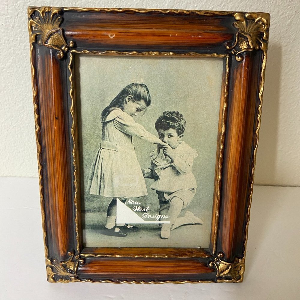 Vintage Wooden Picture Frame Made in Taiwan